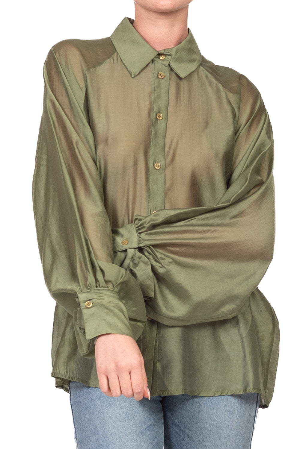 Dixie - Camicia manica palloncino  Art. CFSFWPN