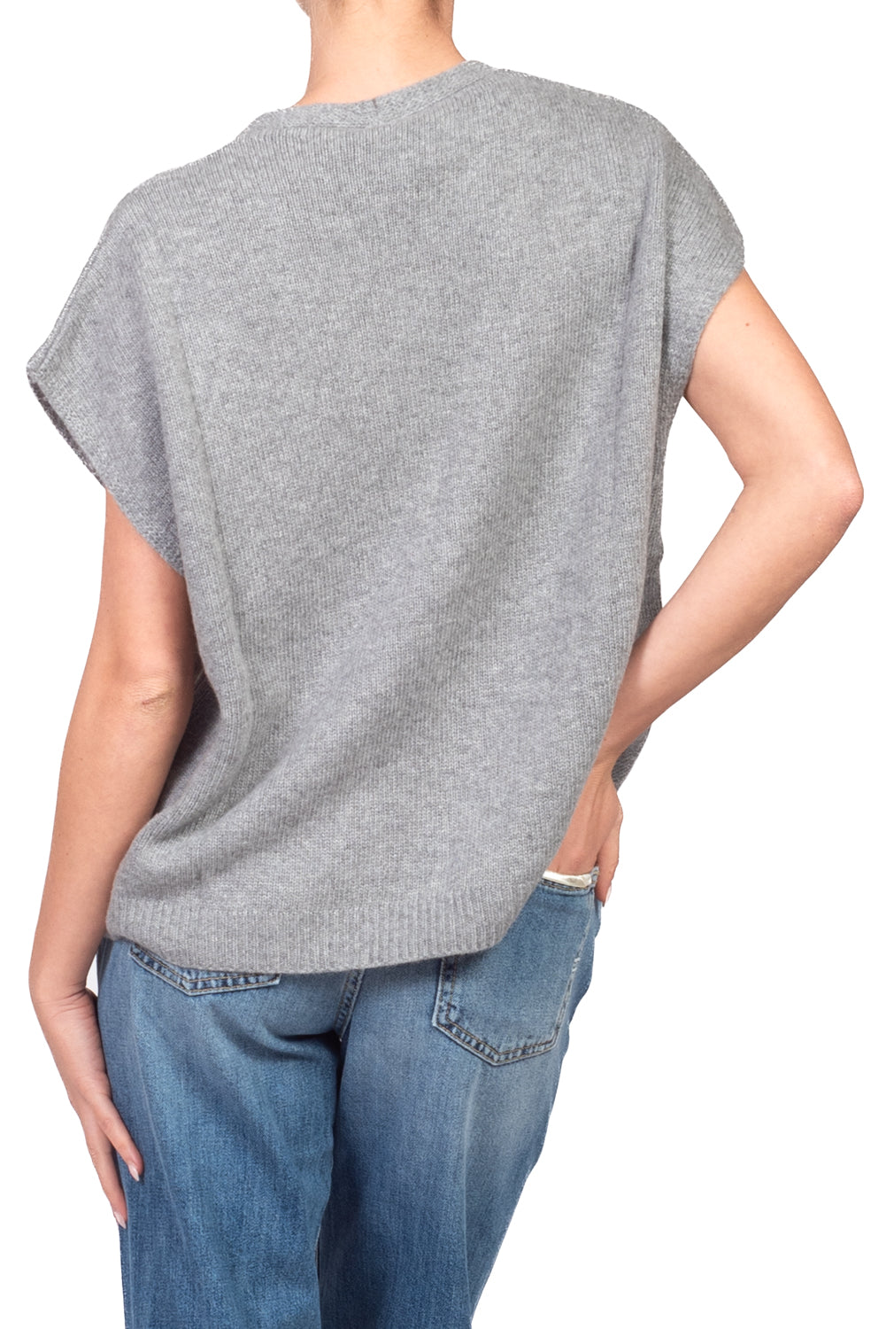 Tensione In - Gilet in maglia con bottoni Art. D82449AI26