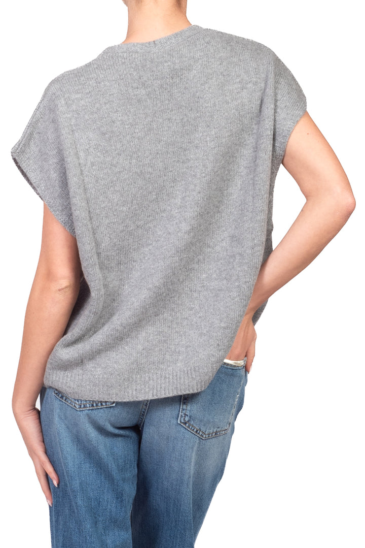Tensione In - Gilet in maglia con bottoni Art. D82449AI26