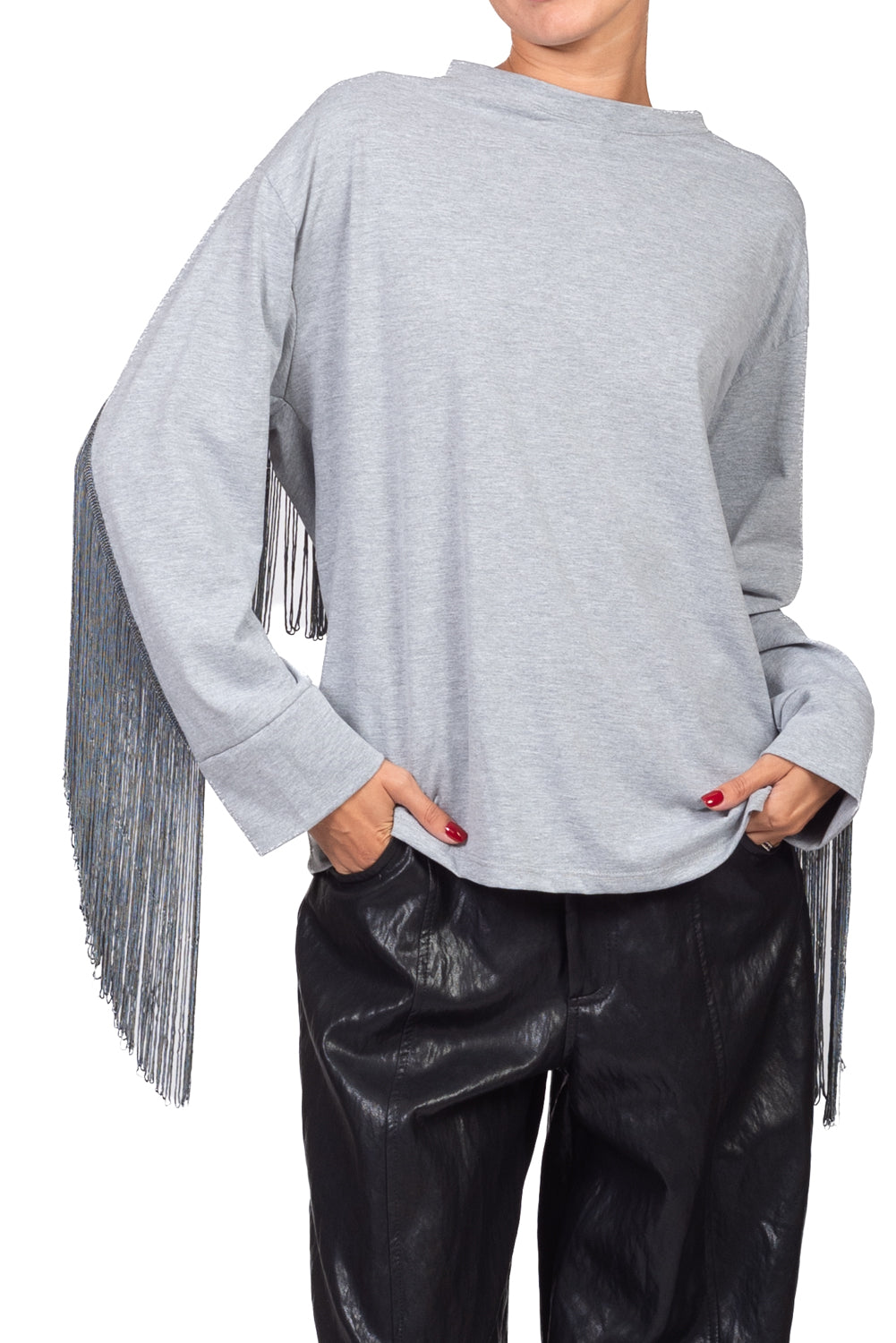 Tensione In - T-shirt con frange Art. FW260094
