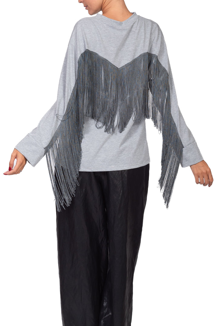 Tensione In - T-shirt con frange Art. FW260094