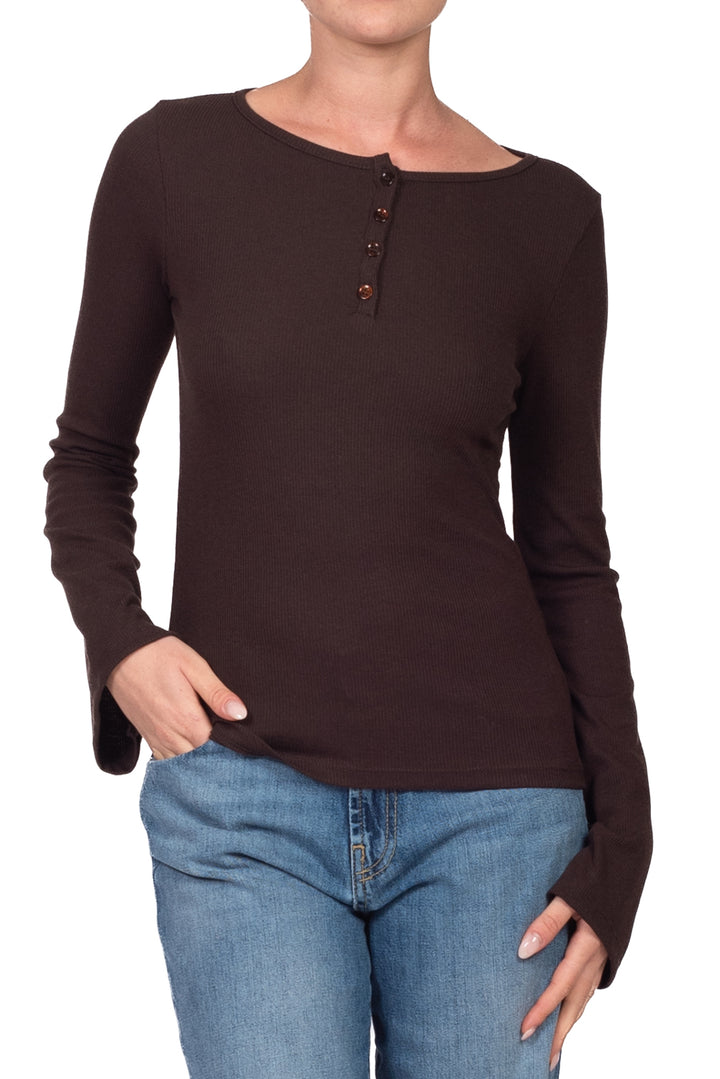 Vicolo - T-Shirt serafino costine Art. UAC0136