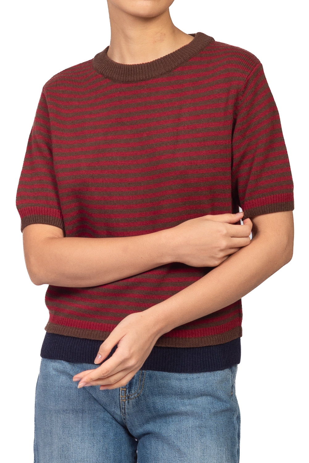 Tensione In - Maglia  rigata mezza manicaArt. D82235AI26