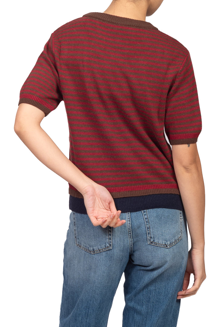 Tensione In - Maglia  rigata mezza manicaArt. D82235AI26