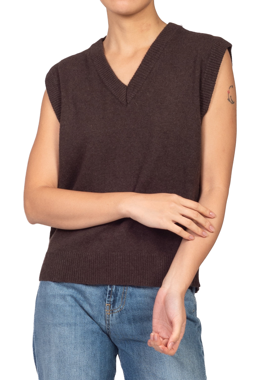 Tensione In - Gilet in maglia scollo V Art. D80968AI26