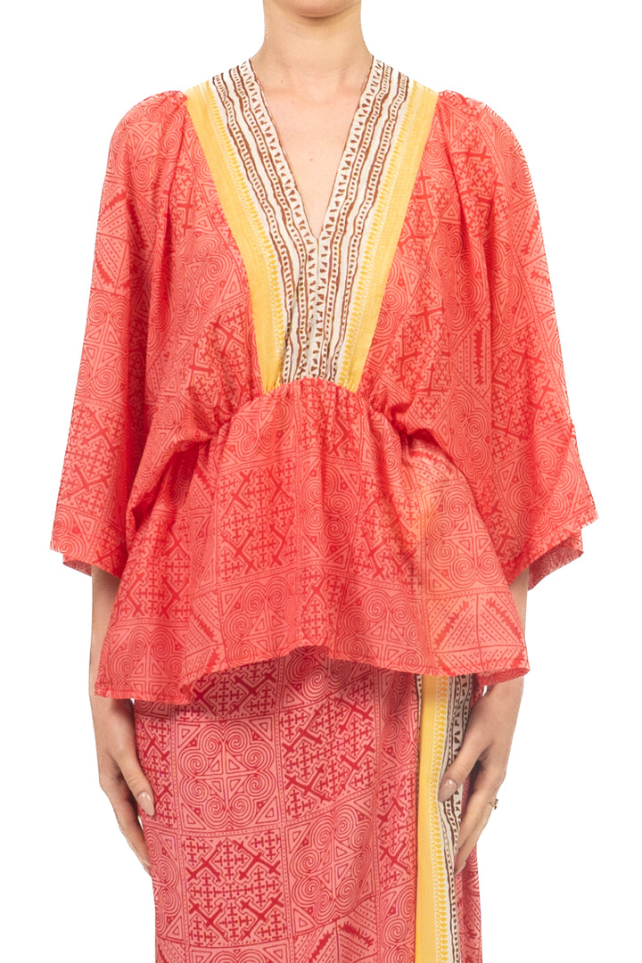 Tensione In - Blusa fantasia scollo v Art. PE260361