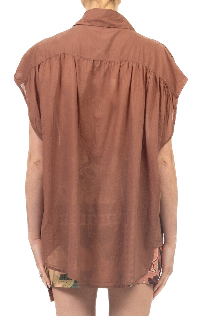 Tensione In - Camicia in mussola smanicata Art. PE260347