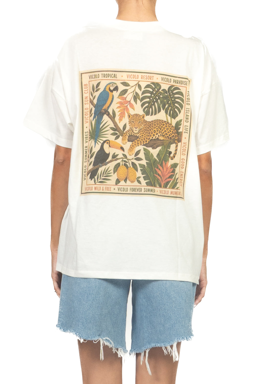 Vicolo - T-Shirt jungle ghepardo Art. RAB1062