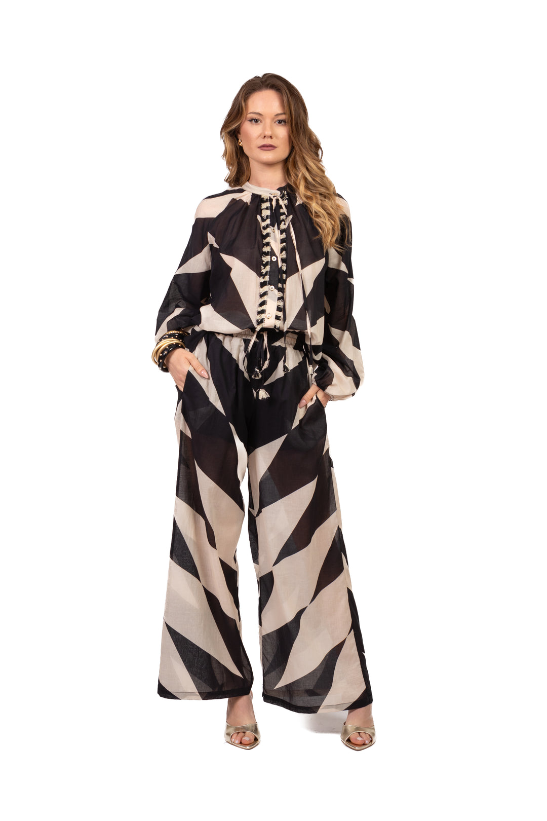 Tensione In - Camicia fantasia etnica Art. 39608