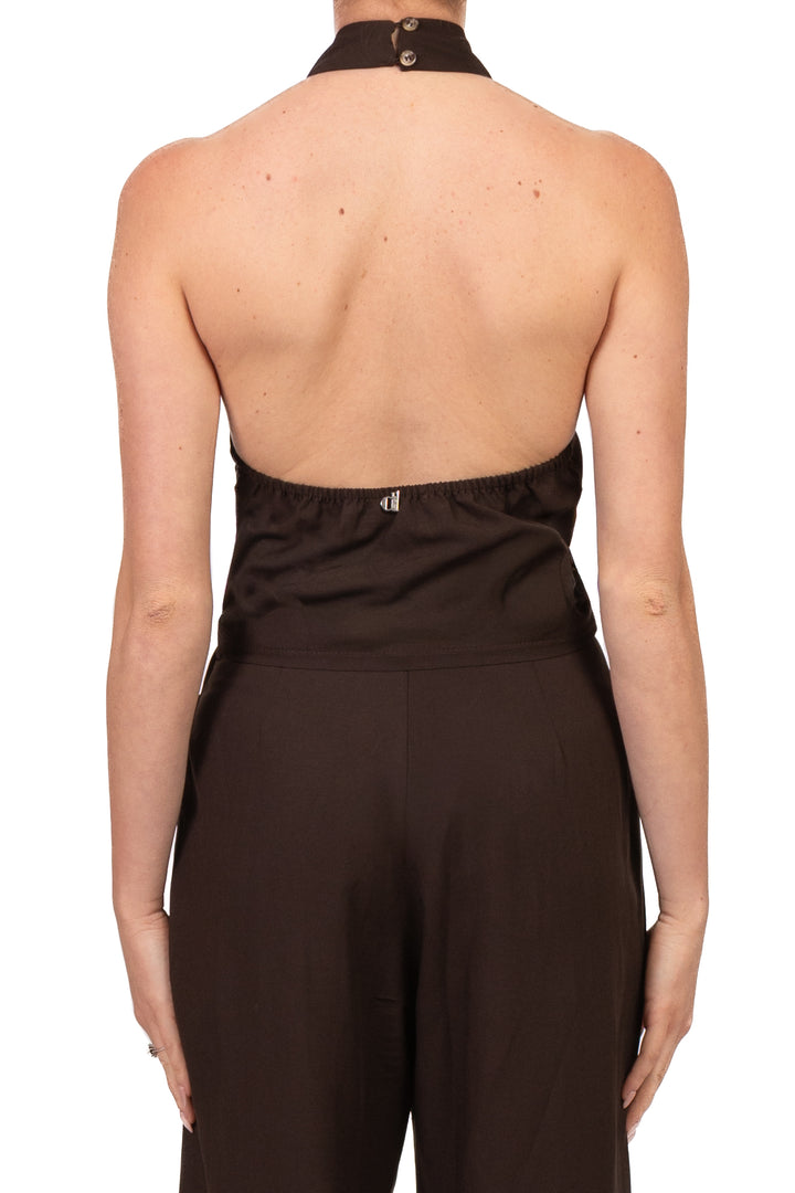 Dixie - Completo top incrociato con pantalone palazzo Art. R845A117/P845A283