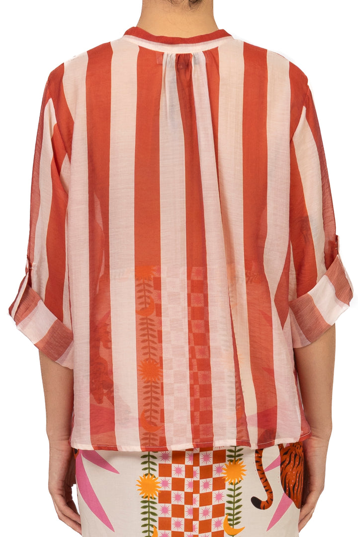Have One - Camicia rigata collo coreano Art. CVS-Q422