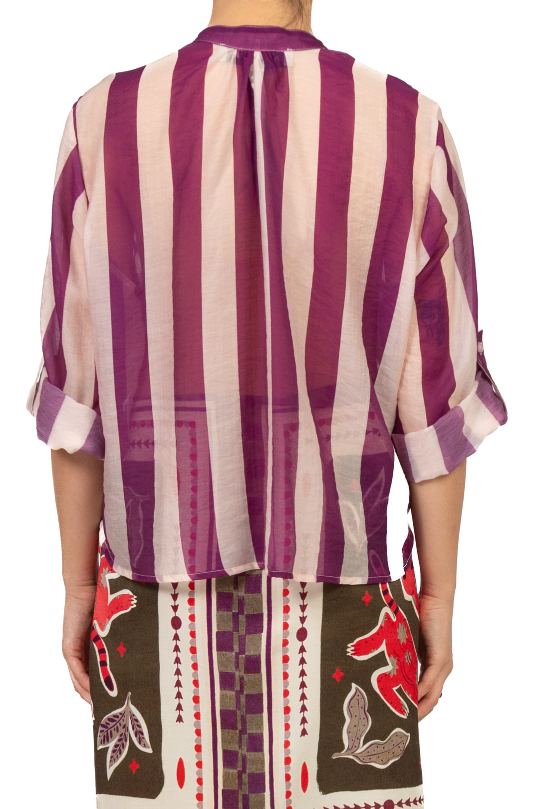 Have One - Camicia rigata collo coreano Art. CVS-Q422