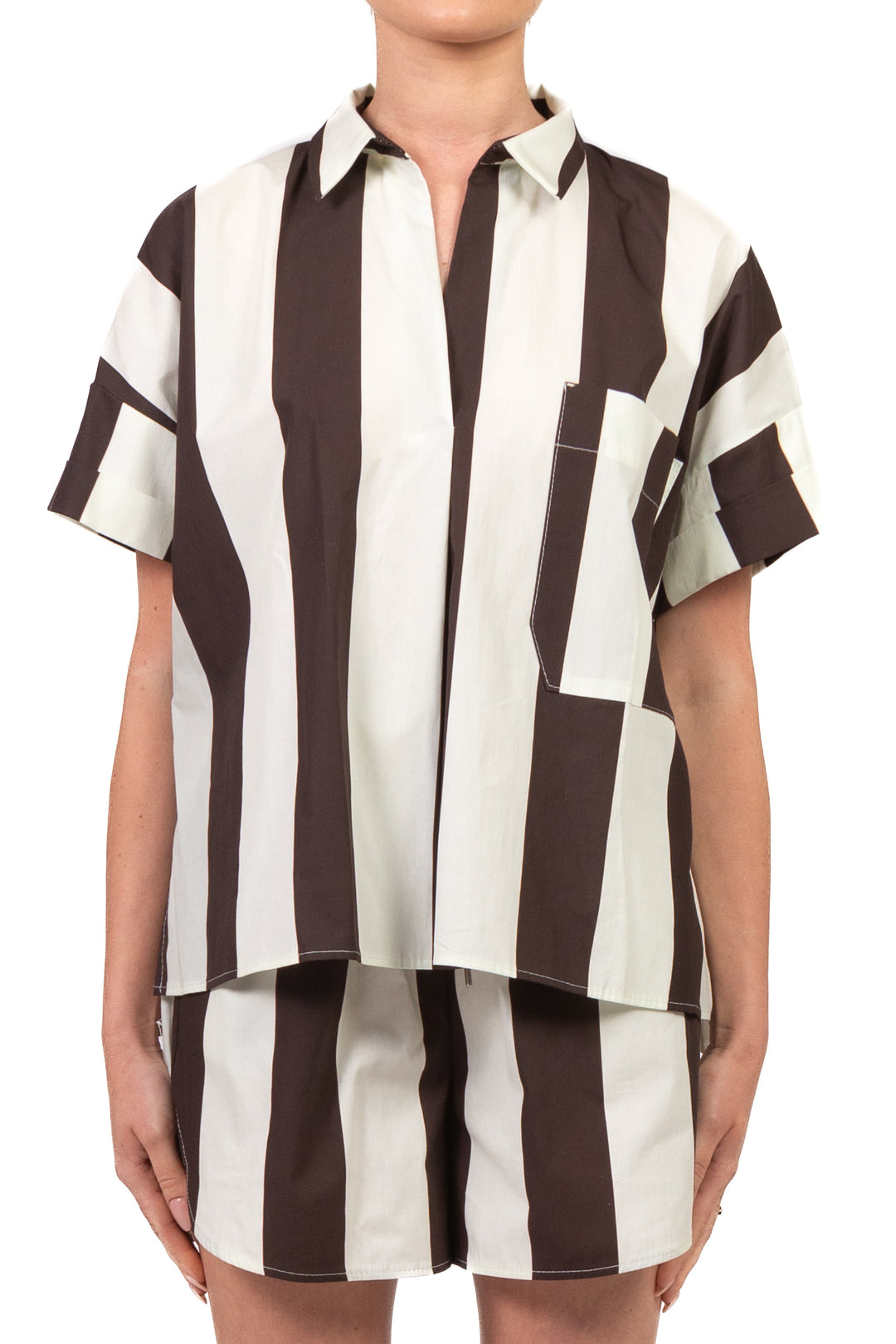 Vicolo - Blusa mezza manica rigata  Art. TAB2907