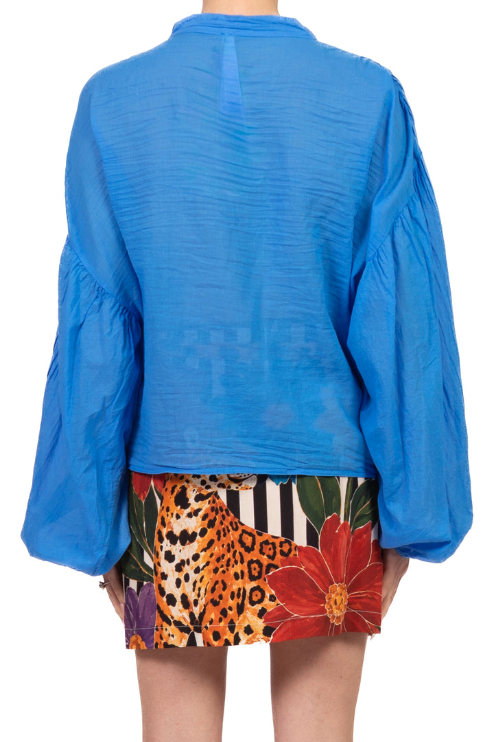 Tensione In - Camicia in mussola manica palloncino Art. PE260303