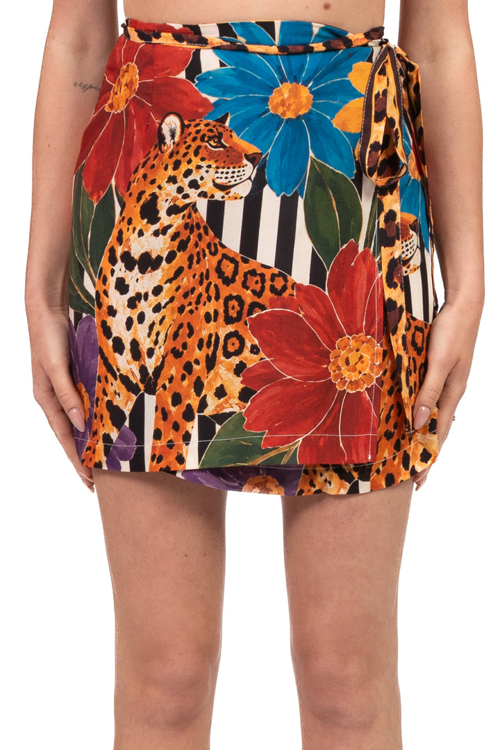 Vicolo - Gonna mini pareo fantasia tigre Art. TAB2999