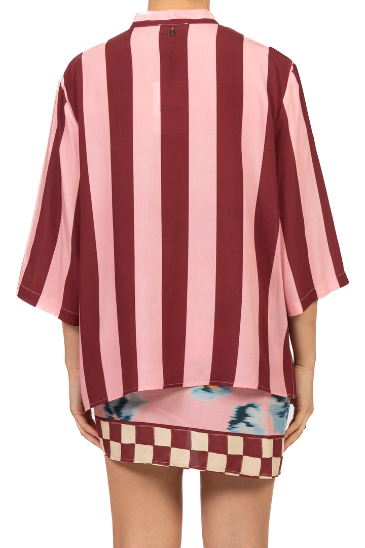 Dixie - Camicia rigata manica 3/4 Art. CFRN1ZA