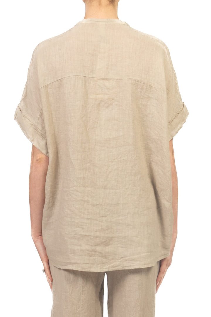Tensione In - Camicia in lino manica corta Art. S26CK00