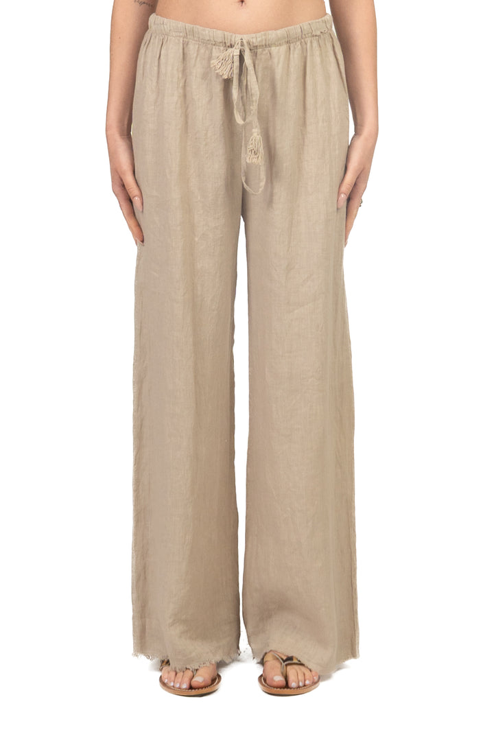 Tensione In - Pantalone in lino sfrangiato Art. S26PL22