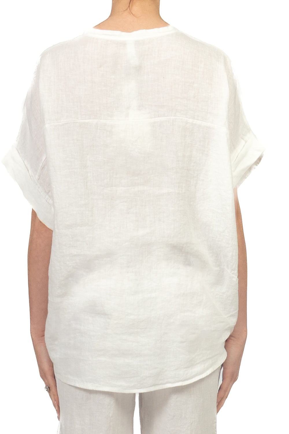 Tensione In - Camicia in lino manica corta Art. S26CK00
