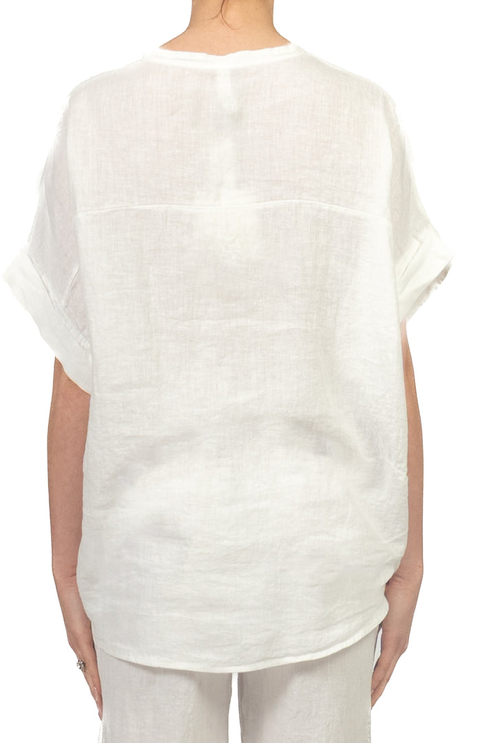 Tensione In - Camicia in lino manica corta Art. S26CK00