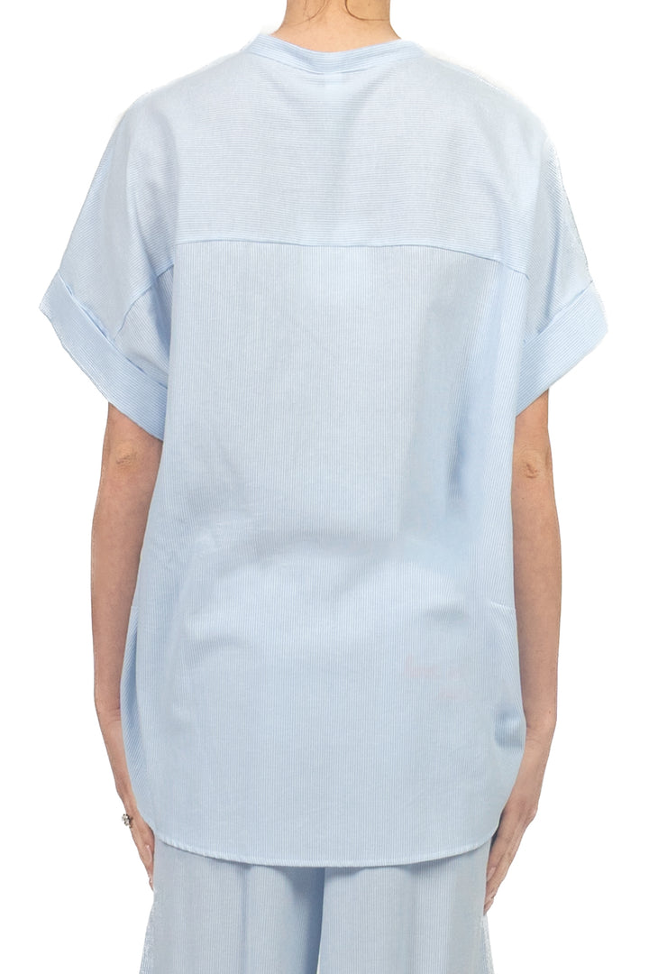 Tensione In - Camicia millerighe taschino ricamato Art. S26CK24