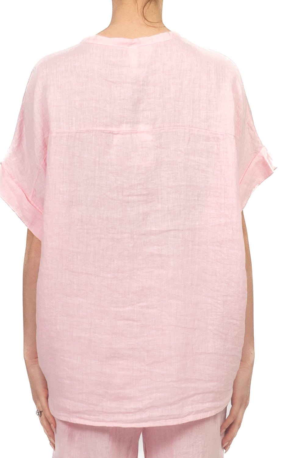 Tensione In - Camicia in lino manica corta Art. S26CK00