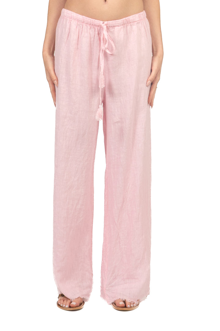 Tensione In - Pantalone in lino sfrangiato Art. S26PL22