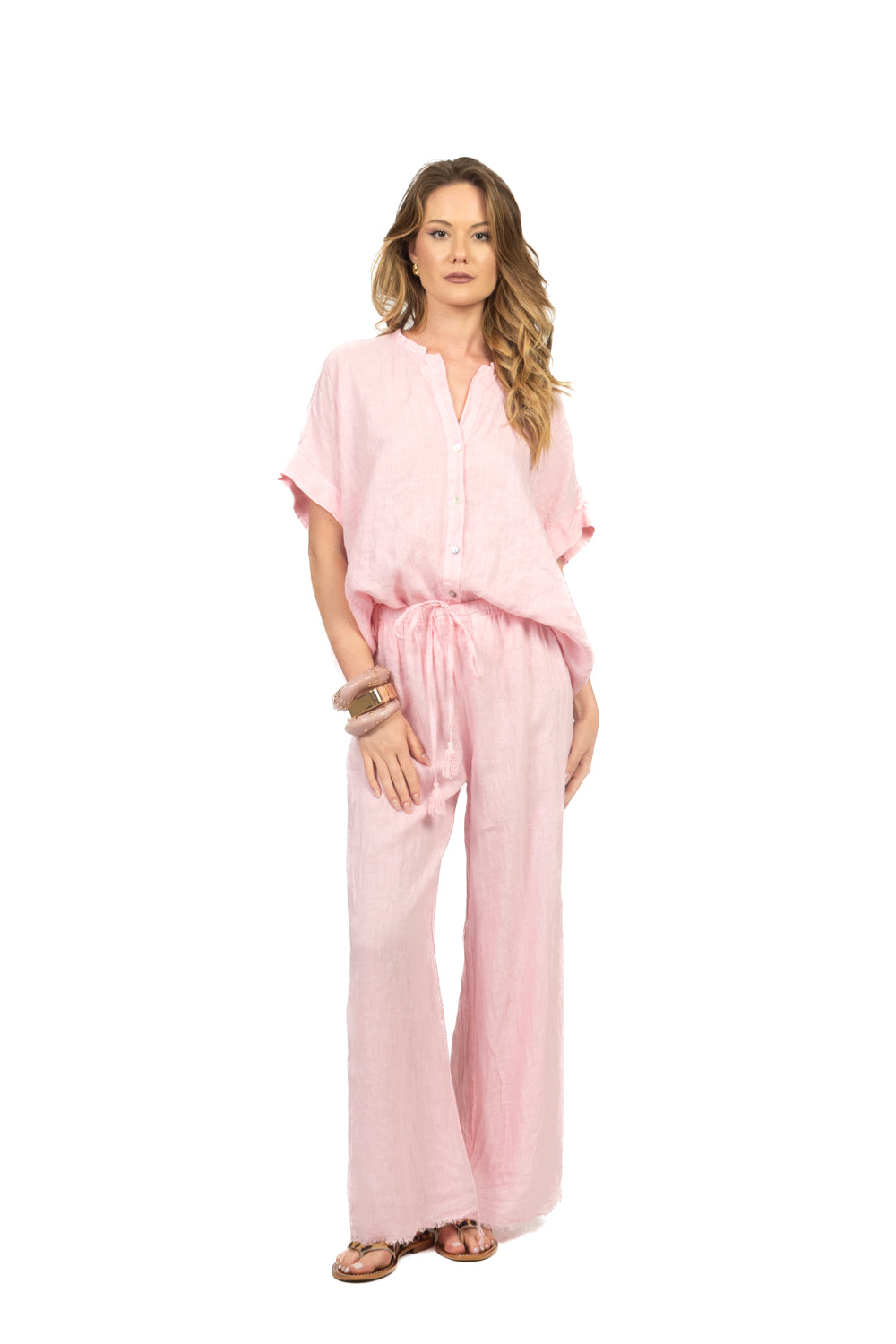 Tensione In - Camicia in lino manica corta Art. S26CK00