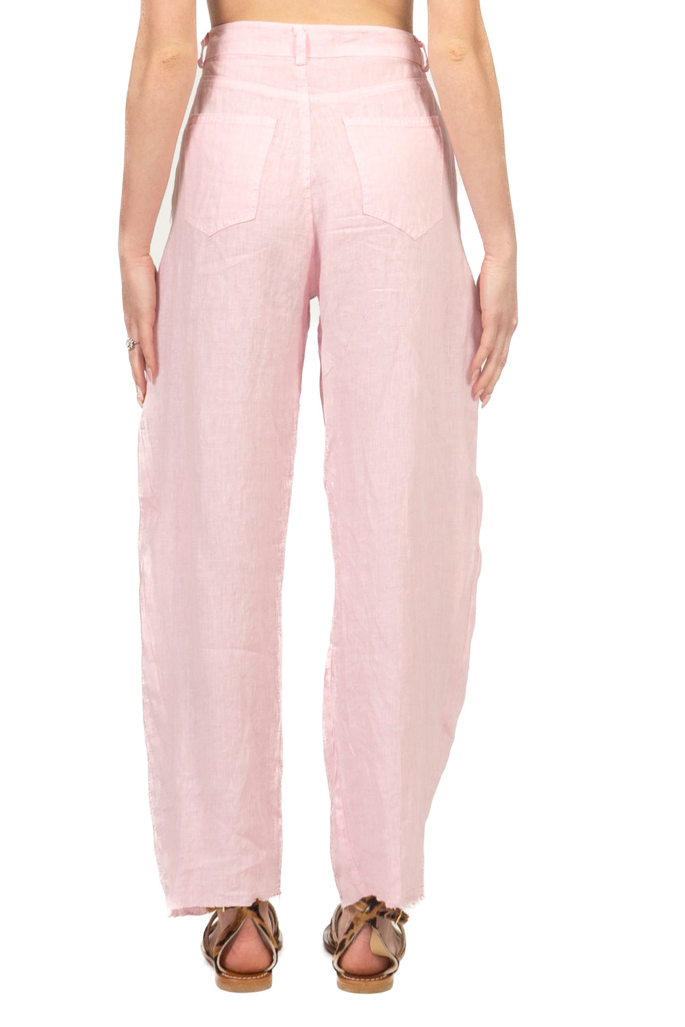 Tensione In - Pantalone barrel in lino Art. S26PJ93
