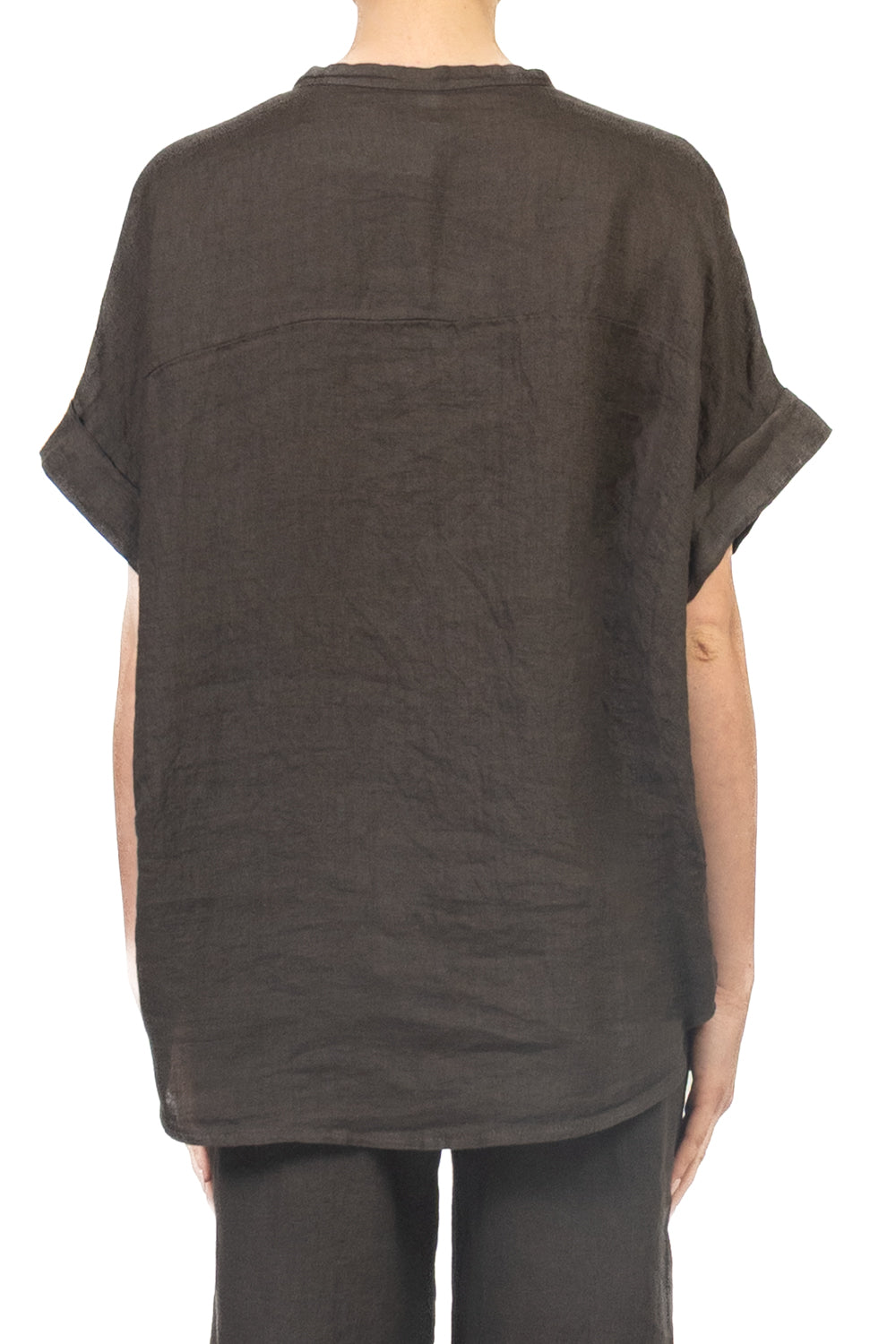 Tensione In - Camicia in lino manica corta Art. S26CK00