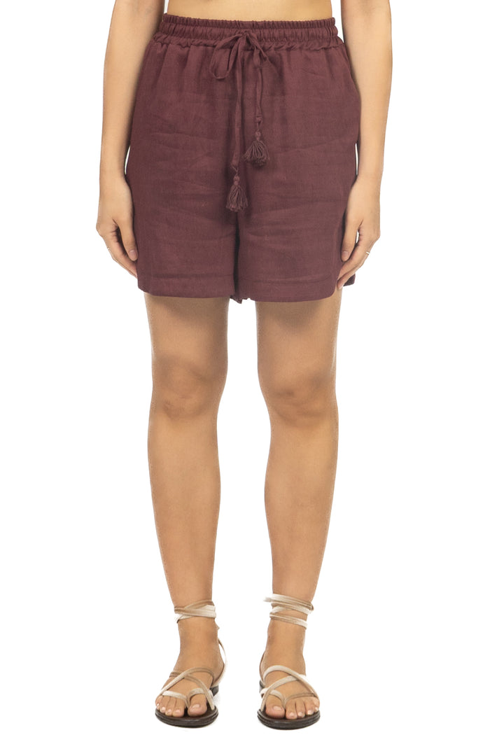 Tensione In - Short misto lino con coulisse Art. P50214AT