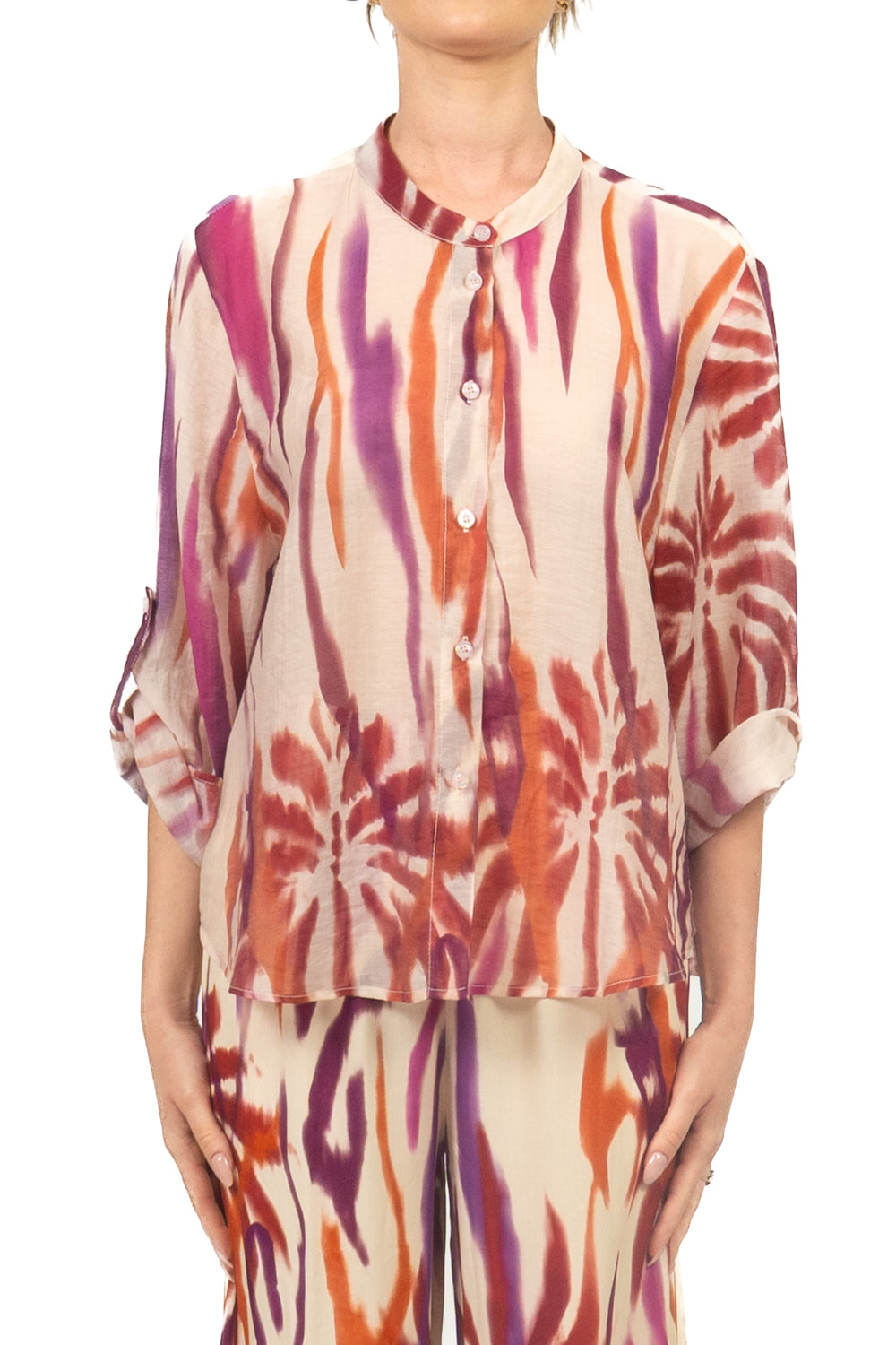 Have One - Camicia fantasia collo coreano Art. CVS-Q444