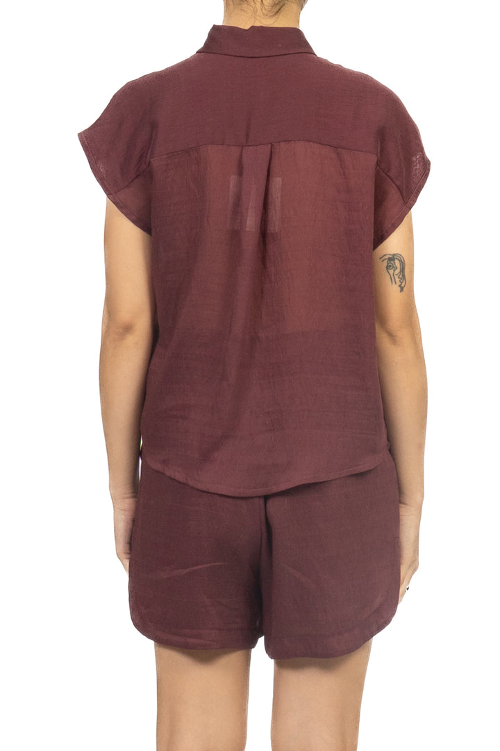 Tensione In - Camicia smanicata misto lino Art. C50583AT