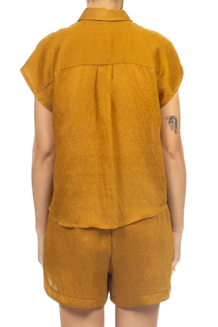 Tensione In - Camicia smanicata misto lino Art. C50583AT