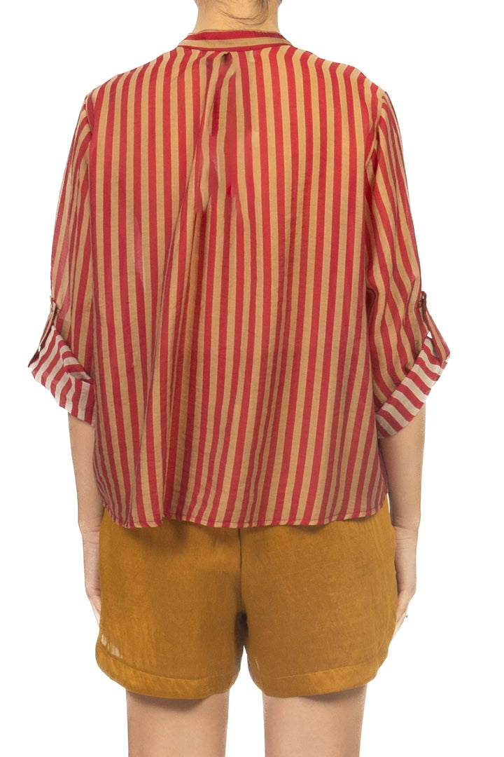 Have One - Camicia rigata collo coreano Art. CVS-Q423