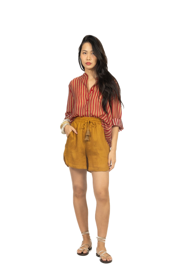 Have One - Camicia rigata collo coreano Art. CVS-Q423