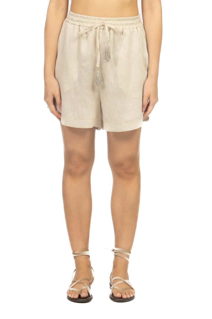 Tensione In - Short misto lino con coulisse Art. P50214AT
