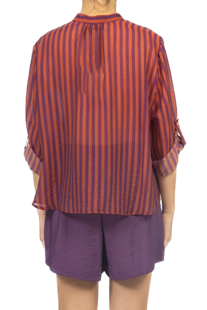 Have One - Camicia rigata collo coreano Art. CVS-Q423