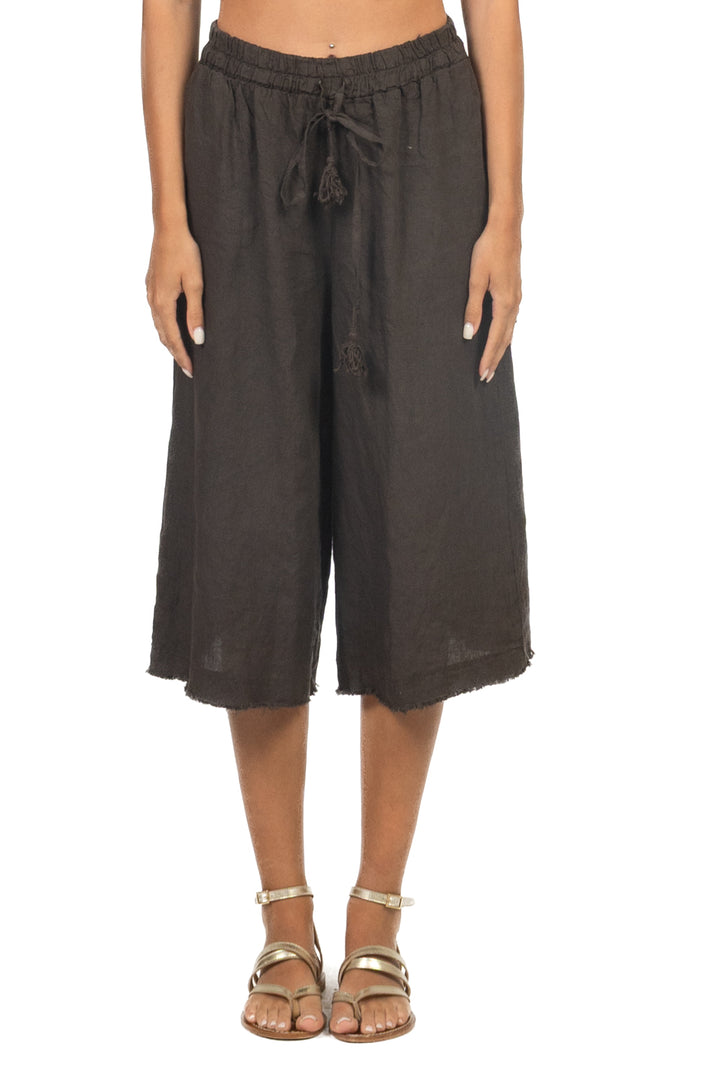 Tensione In - Bermuda in lino con coulisse Art. S26PE94