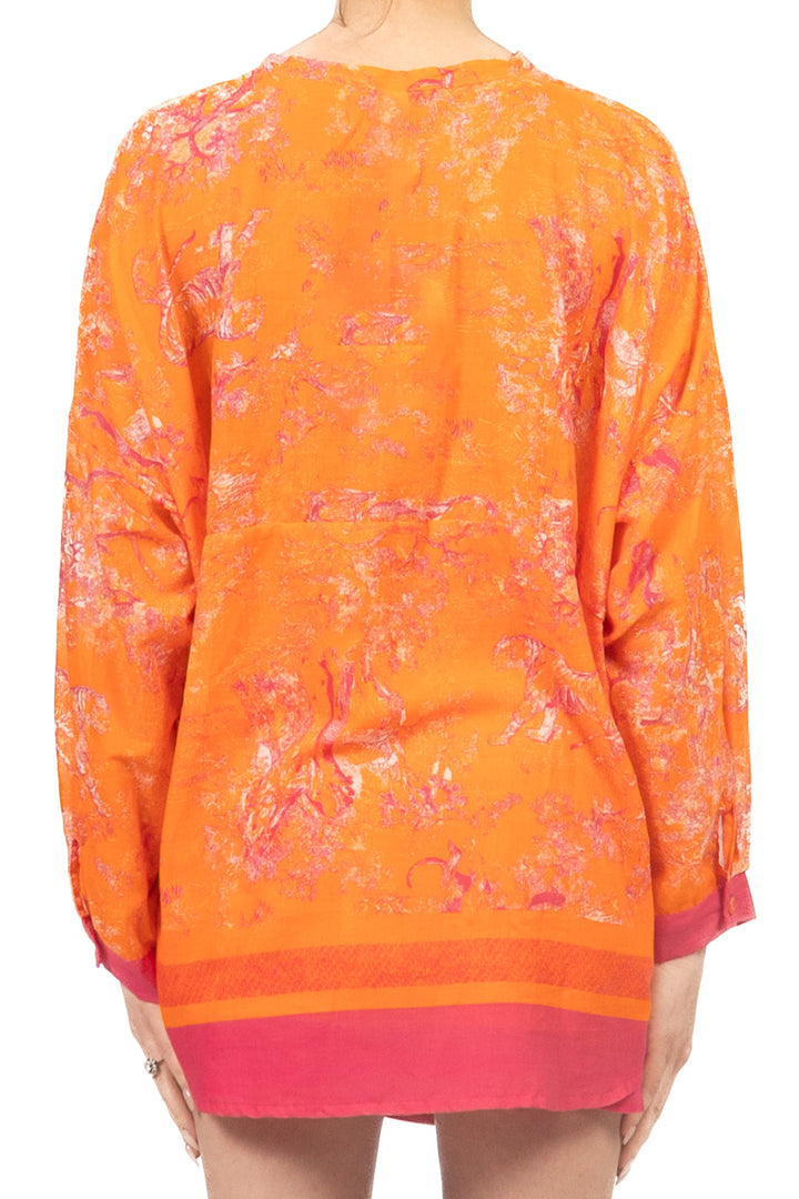 Tensione In - Camicia in mussola fantasia toile de jouy Art. PE260387
