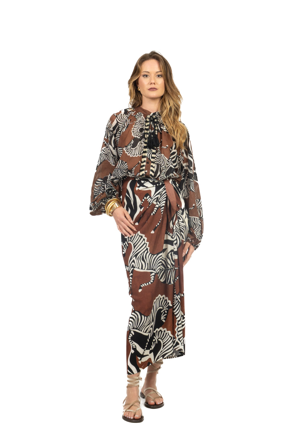 Tensione In - Camicia fantasia zebra Art. 39683