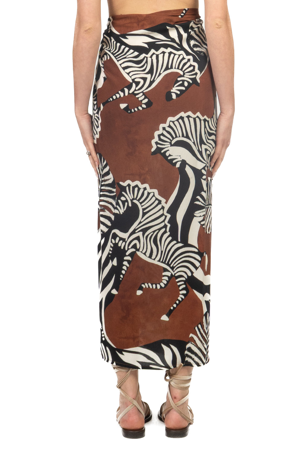 Tensione In - Gonna lunga pareo zebra Art. 39682