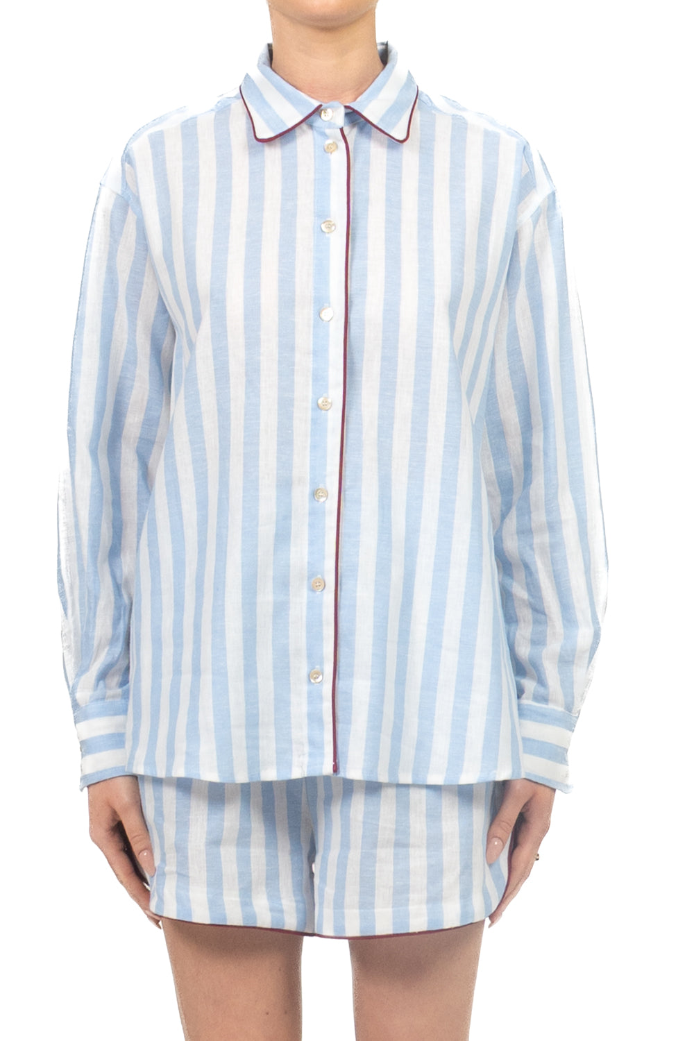 Tensione In - Camicia rigata profilo contrasto Art. 39591