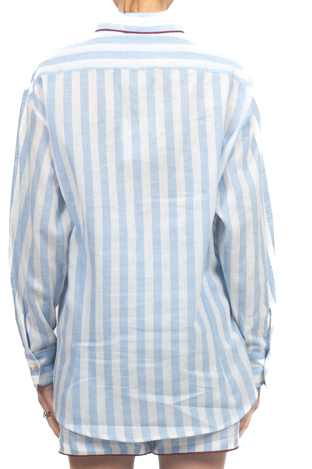 Tensione In - Camicia rigata profilo contrasto Art. 39591