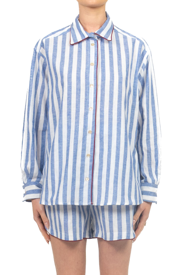 Tensione In - Camicia rigata profilo contrasto Art. 39591