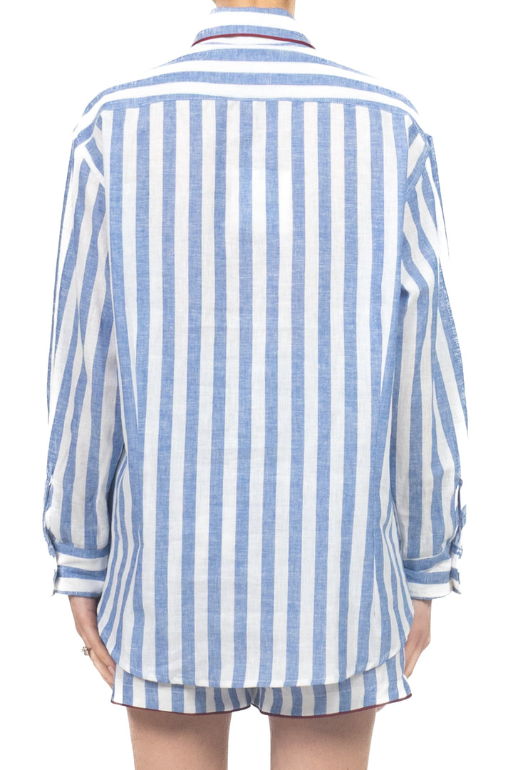 Tensione In - Camicia rigata profilo contrasto Art. 39591