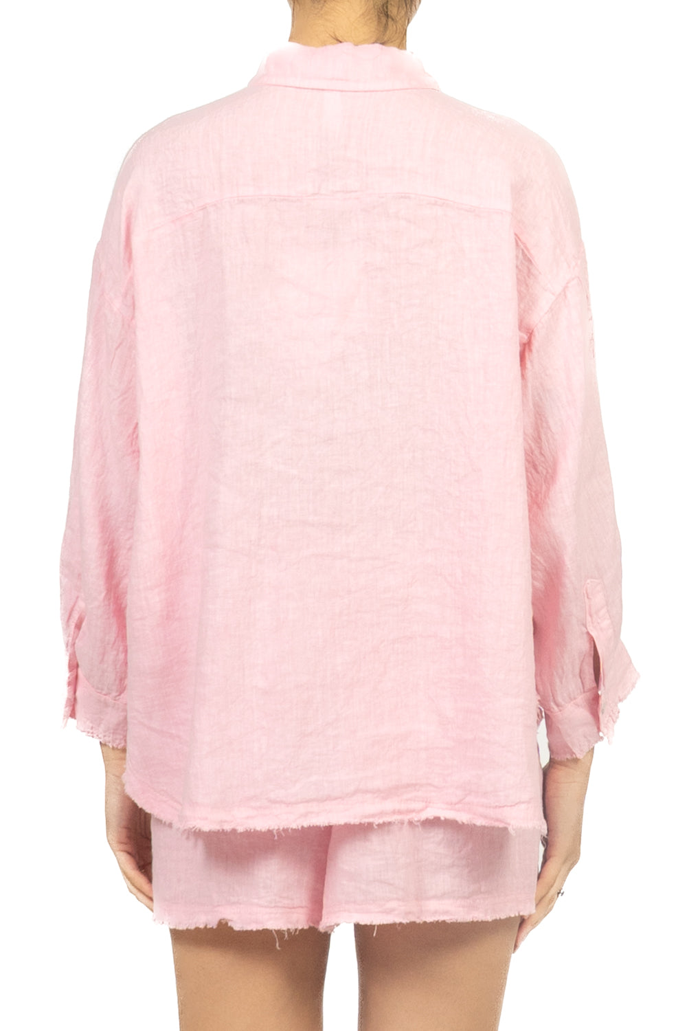 Tensione In - Completo camicia e shorts in lino Art. S26XJ95