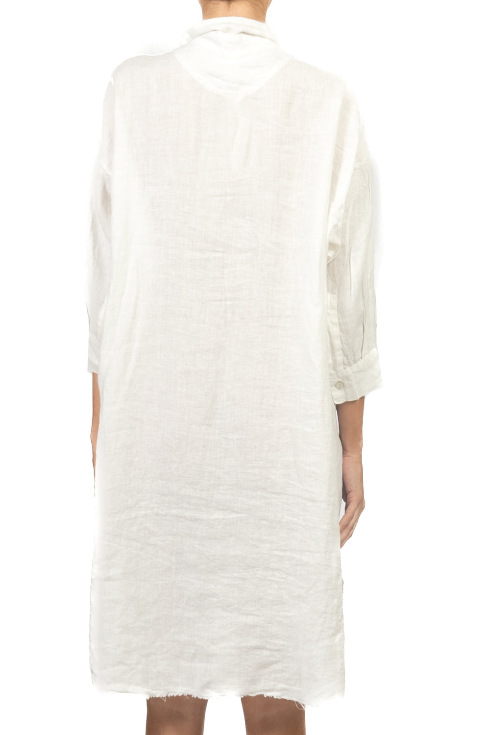 Tensione In - Abito camicia in lino sfrangiato Art. S26AJ98