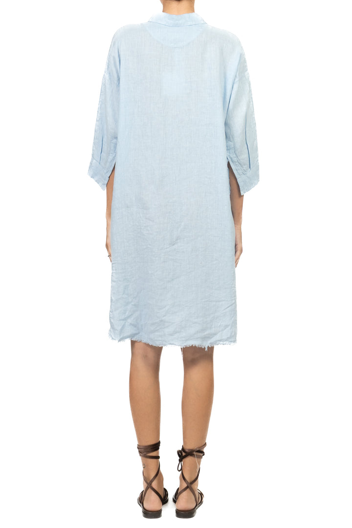 Tensione In - Abito camicia in lino sfrangiato Art. S26AJ98