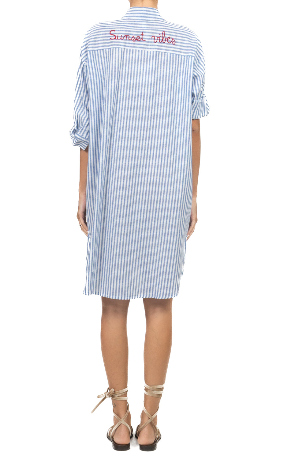 Tensione In - Abito camicia rigato Art. S26AK04